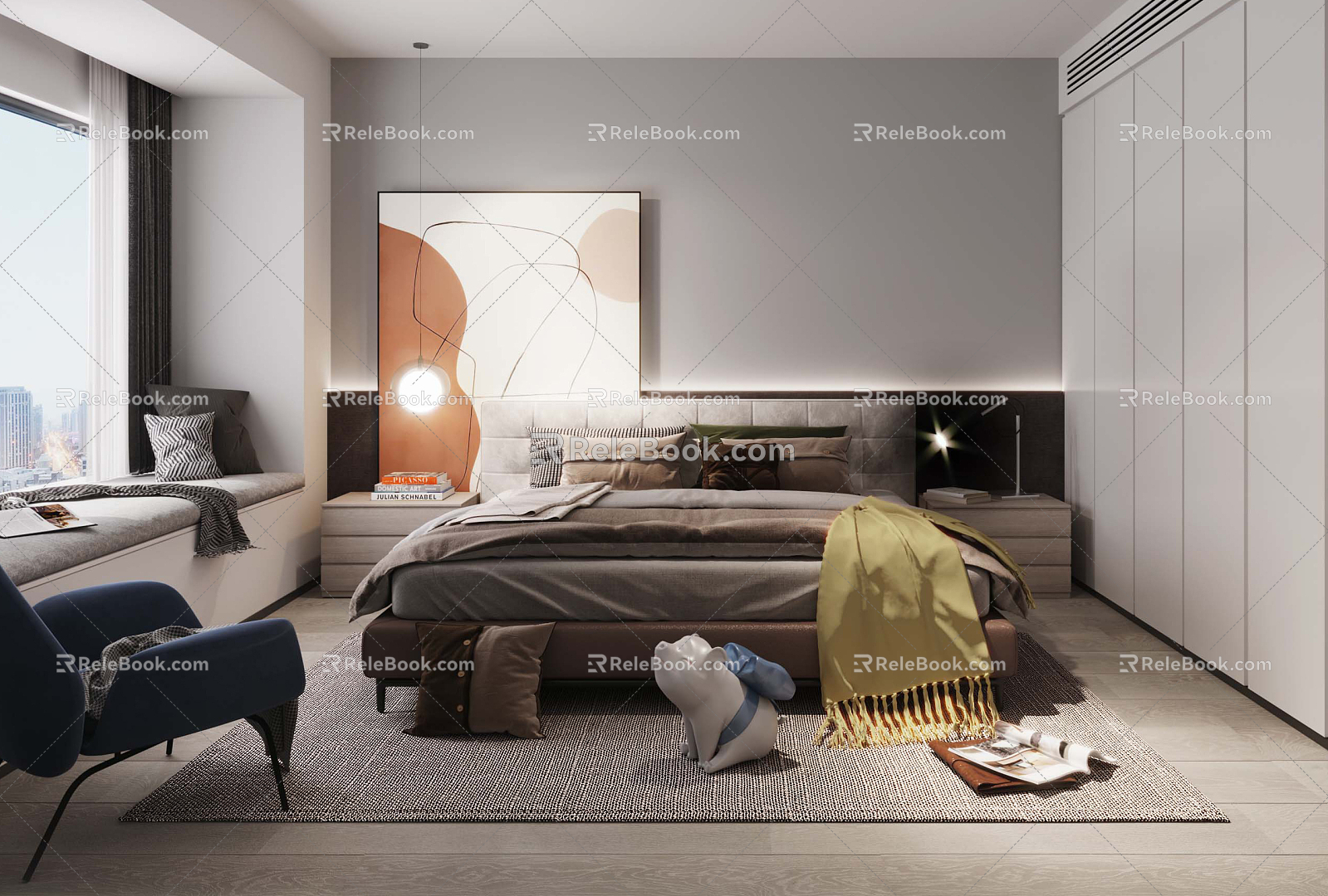 Modern Bedroom 3d model