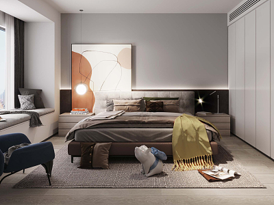 Modern Bedroom 3d model