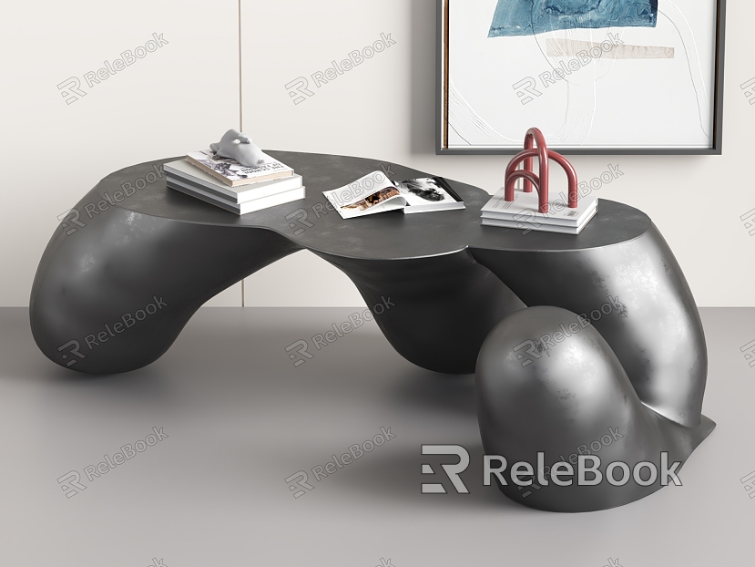 Modern Alien Coffee Table Book Ornaments model