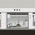 Modern Clothing Store 3d model