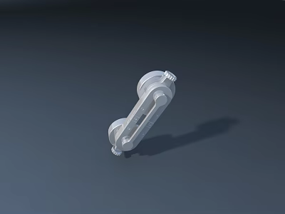 Other White Mechanical Tool Component Featuring Smooth Surface And Clamp Structure 3d model