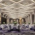 Modern Ballroom Hotel Ballroom 3d model