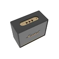 Marshall Classic Speaker With Black Gold Design Front Grille And Control Buttons 3d model