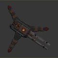 laser tower turret turntable sci-fi tower defense game tower defense sci-fi turret game turret game turret 3d model