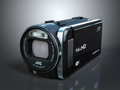 JVC Full HD Digital Camcorder With High Resolution Lens And 3d model
