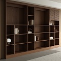 Modern Bookcase Decorative Cabinet 3d model