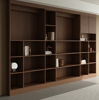 Modern Bookcase Decorative Cabinet 3d model