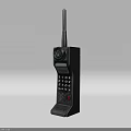 Vintage Mobile Phone With Antenna Numeric Keypad And Small Display Classic Design
