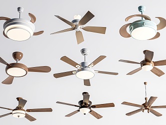 ceiling fan lamp electric fan lamp ceiling fan 3d model