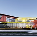 Style Container Sales Office 3d model