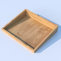Freshly Baked Sesame Bread Sticks in Wooden Tray for Daily Snacks