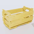 Agricultural Equipment Yellow Wooden And Brown Plastic Crates For Produce Storage And Transport