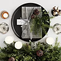 Modern Tableware Combination 3d model