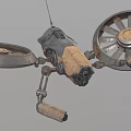 Attack UAV Armed UAV Unmanned Aerial Vehicle Military UAV Future High-tech Low Face Number Low Model Simple Model Game Film and Television Level 3d model