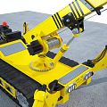 Yellow Crawler Cranes Industrial Equipment With Tracked Chassis And Long Boom