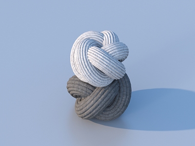 Wool ball Wool ball art ornaments 3d model