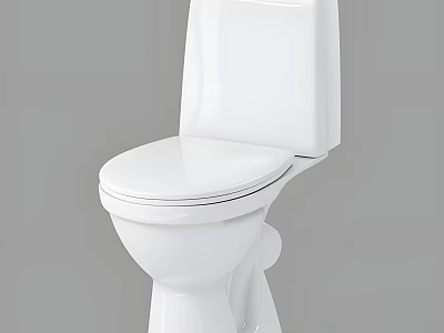 Elegant Modern White Toilet Design With Ceramic Tank And Comfortable Seat 3d model