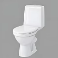 Elegant Modern White Toilet Design With Ceramic Tank And Comfortable Seat