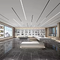Modern Exhibition Hall Interior With Spacious Design Bright Lighting And Comfortable Seating