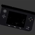 Portable Foldable Gaming Console With Dual Screens And Game Cartridge