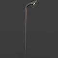 Modern Outdoor Lights With Various Designs Including Curved And Straight Poles