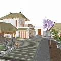 Luxury Boutique Villa Featuring Thatched Roof Swimming Pool And Tropical Garden View