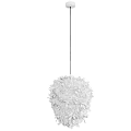Modern White Fluffy Feather Like Artistic Pendant Chandelier Light Design