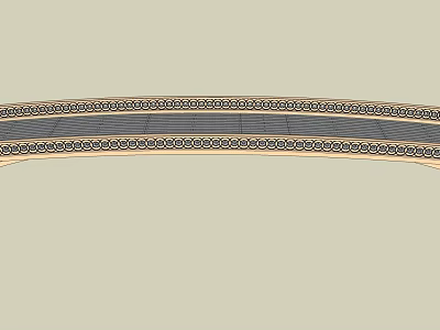 Decorative Bridge Design With Ornate Edges And Patterned Classical Architectural Details 3d model