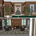 Birds Eye View Of Interior Floor Plan With Multiple Rooms Furniture And Decorative Elements