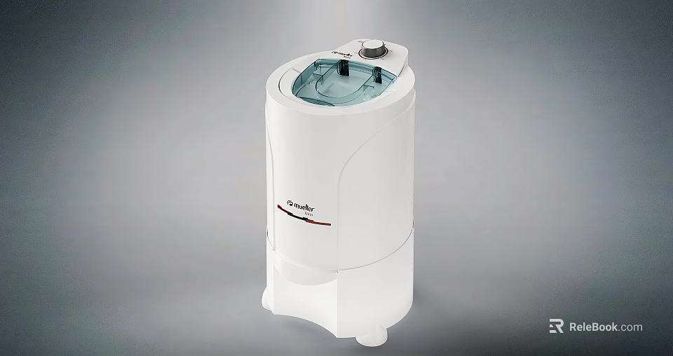 White Climber Brand Daily Use Appliance With Cylindrical Design And Transparent Lid 3d model 