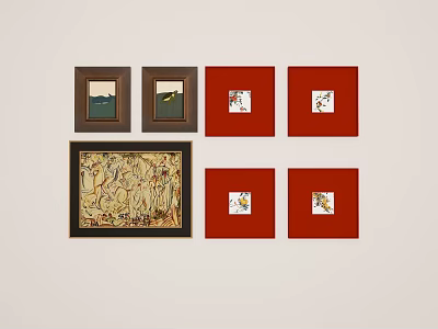 Photo wall assembly 3d model
