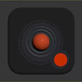 Gray Base Game Joystick With Red Ball Top Red Button And Circular Ring