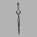 Decorative Medieval Sword Weapon With Ornate Hilt Intricate Guard And Metallic Blade