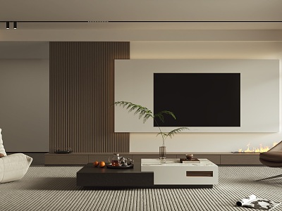 Modern TV Wall 3d model