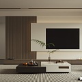 Modern TV Wall 3d model