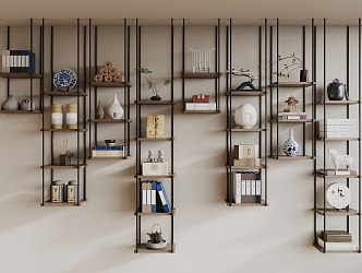 New Chinese-style Storage Rack Hanger 3d model