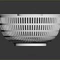 White Plastic Colander With Hollow Design For Kitchen Food Strain