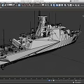 Cruise ship frigate warship destroyer warship missile ship low face number low model simple model game film and television class super realistic 3d model