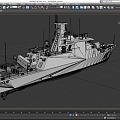 Cruise ship frigate warship destroyer warship missile ship ship low face number low model simple model game film and television class super realistic 3d model