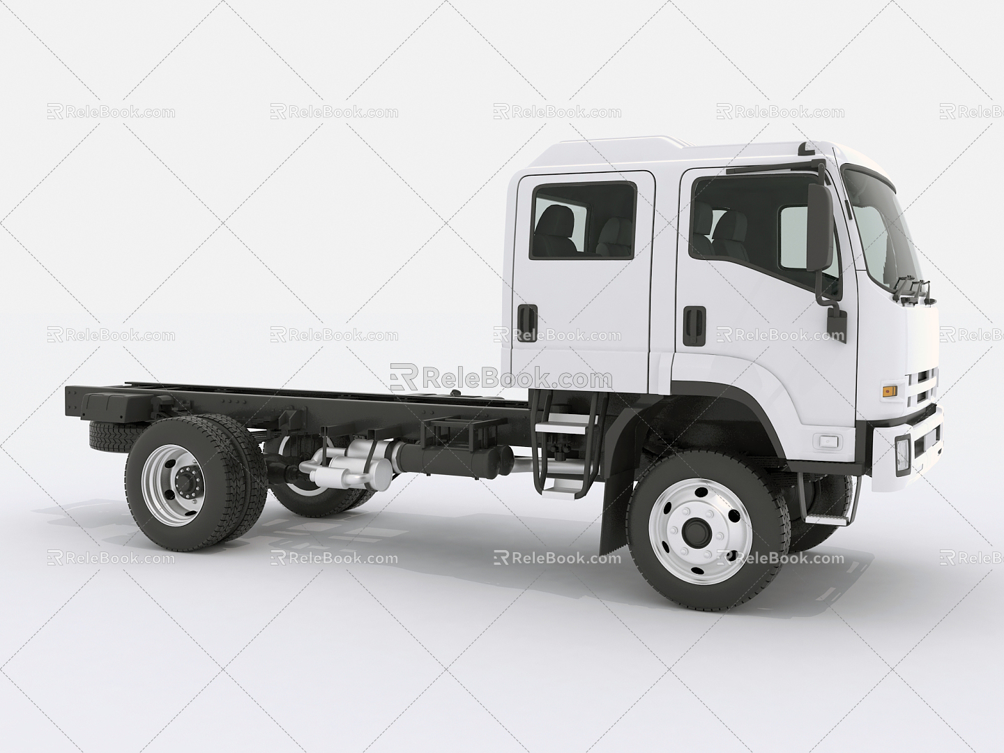 Modern truck freight car van 3d model