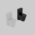 Modern White One Piece Toilet with Sleek Ceramic Design and Compact Structure