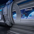 Modern Exhibition Hall Science and Technology Exhibition Hall 3d model
