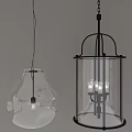 Unique Shaped Pendant Lights Featuring Transparent Glass And Metal Frame Designs For Contemporary Home Decor