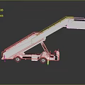 Pick-up table Pick-up base Mobile iron frame Mobile iron ladder Mobile ladder Competition watch frame Outdoor goods 3d model