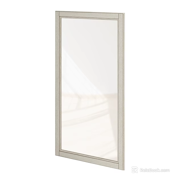 Modern Framed Wall Mounted Mirror For Home Interior Decoration 3d model 