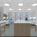 Traditional Chinese Medicine Clinic Interior With Wooden Furniture Decorative Paintings And Medicine Cabinets