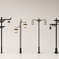 Traditional Outdoor Lights With Black Lamp Posts And Lantern Style Fixtures Various Designs