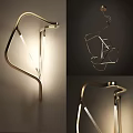 Modern Unique Table Lamp With Geometric Metal Frame And Stylish Lighting Design