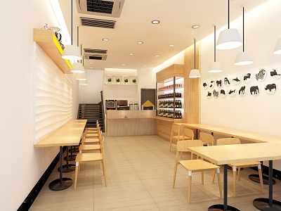 Japanese Fast Food Restaurant Fast Food Restaurant 3d model