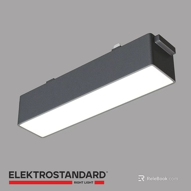 Modern Black Rectangular Downlight Spotlight With White Light Panel For Ceiling Use 3d model 